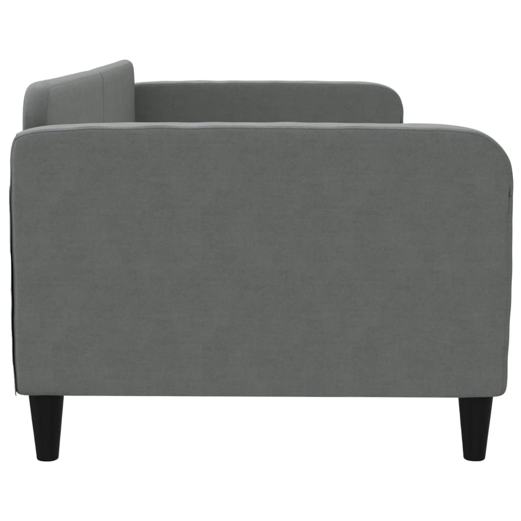 Daybed Dark Grey 90x190 cm Fabric