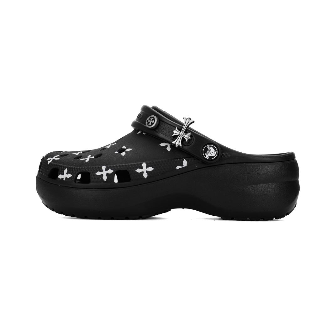 Crocs Классические Платформенные Клоги Cloud Creation Плавучий Остров и Переливной Поток Швабра ЭВА Клоги Женские Черные 206750-001(Команда1250-&)