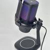 Игровой микрофон USB компьютерный микрофон для записи с набором сетки от брызг, конденсаторный микрофон с RGB-подсветкой
