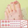 Semi-cured Gel Toe Nail Stickers Four-pointed Star Toe Gel Nail Art Stickers Nail Polish Glue Nail Stickers