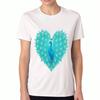 Paw Print Love Ladies Cotton T Shirt, Premium Cotton Graphic, Durable And Casual Fashion. Cute Dog Paw Heart Love Design, Perfect Gift For Dog Mom, Do