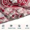 1 шт. Фланелевое одеяло с милым принтом Hello Kitty, Высокое качество, Для всех сезонов, Декор для дома, Тепло и уют, Идеально для рождественских подарков