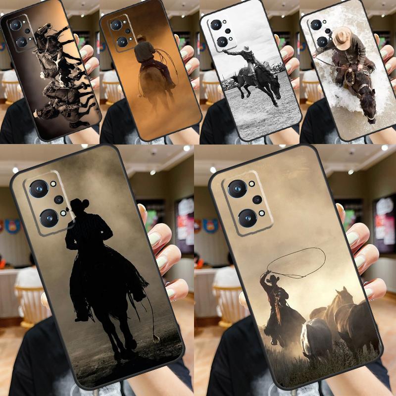 Rodeo Cowboy Lasso For Realme C67 C55 C53 C51 C35 C33 C31 C30 C25s C21Y GT Neo 6 GT5 9 10 11 12 Pro Plus Case
