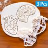 Human Organs Cookie Cutter Heart Brain Shape Fondant Icing Biscuit Mold Party Cake Decoating Baking Tools Kitchen Accessories