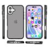 For iPhone 17 Case PC + TPU Shockproof Clear Phone Cover