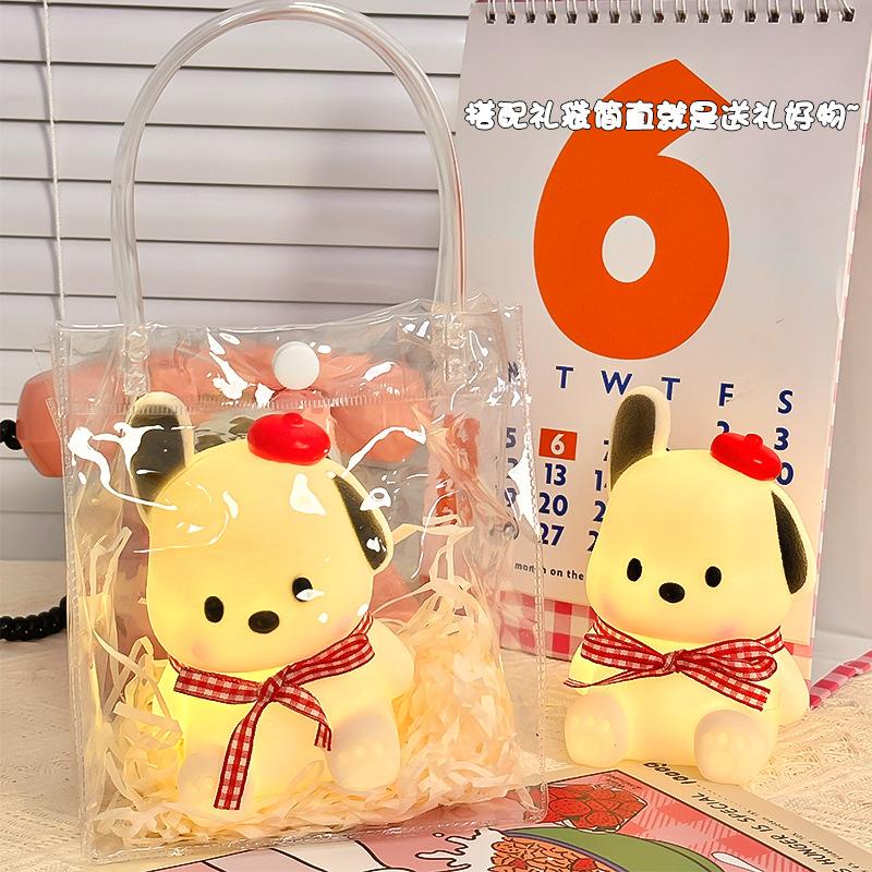 Пача Собака Ночник Милый Атмосферный Свет Студенческая Декоративная Настольная Лампа Спальня Прикроватная Лампа Украшение