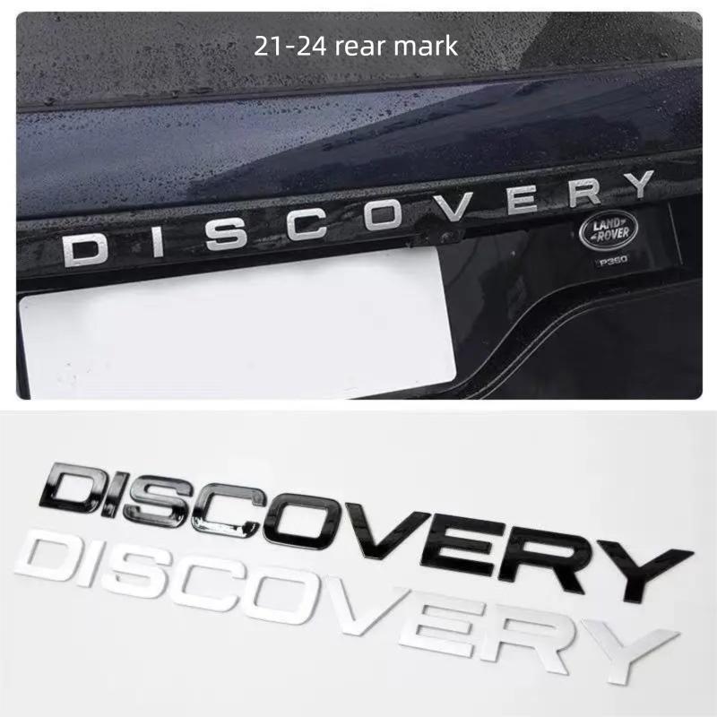 For Land Rover Discovery 5 Front Hood Emblem Modified, Front Letter Badge, DISCOVERY Rear Trunk Logo Sticker BQQ0