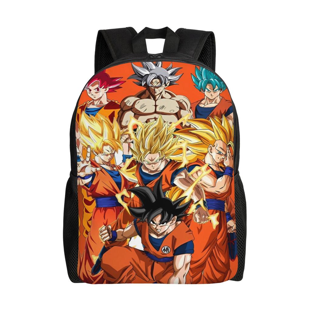 Рюкзак Dragon Ball для мужчин и женщин, крутой студенческий, для работы, с отделением для ноутбука, холщовые сумки, для улицы