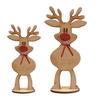 Christmas Freestanding Reindeer Holiday Wooden Standing Reindeer Tabletop Decoration for Xmas Dinner Table Decor