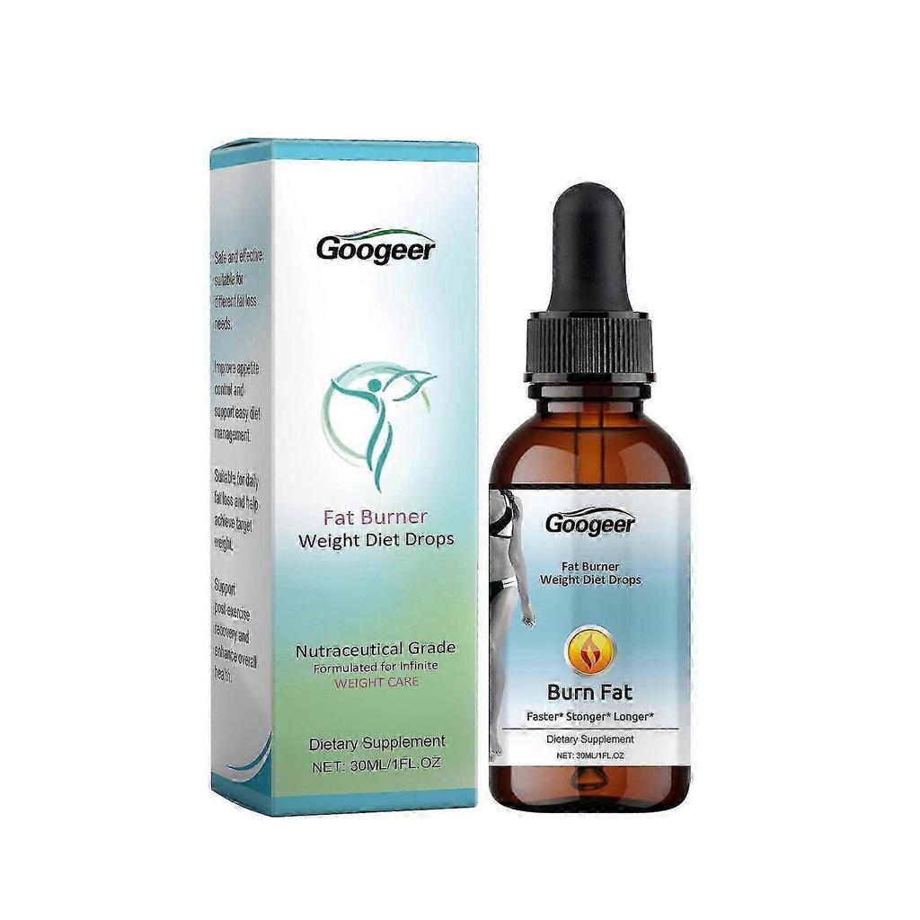 Googeer Fat Burner Drops for Weight Loss, Natural Diet Supplement, Boosts Metabolism & Controls Appetite, for Men & Women, 30ml