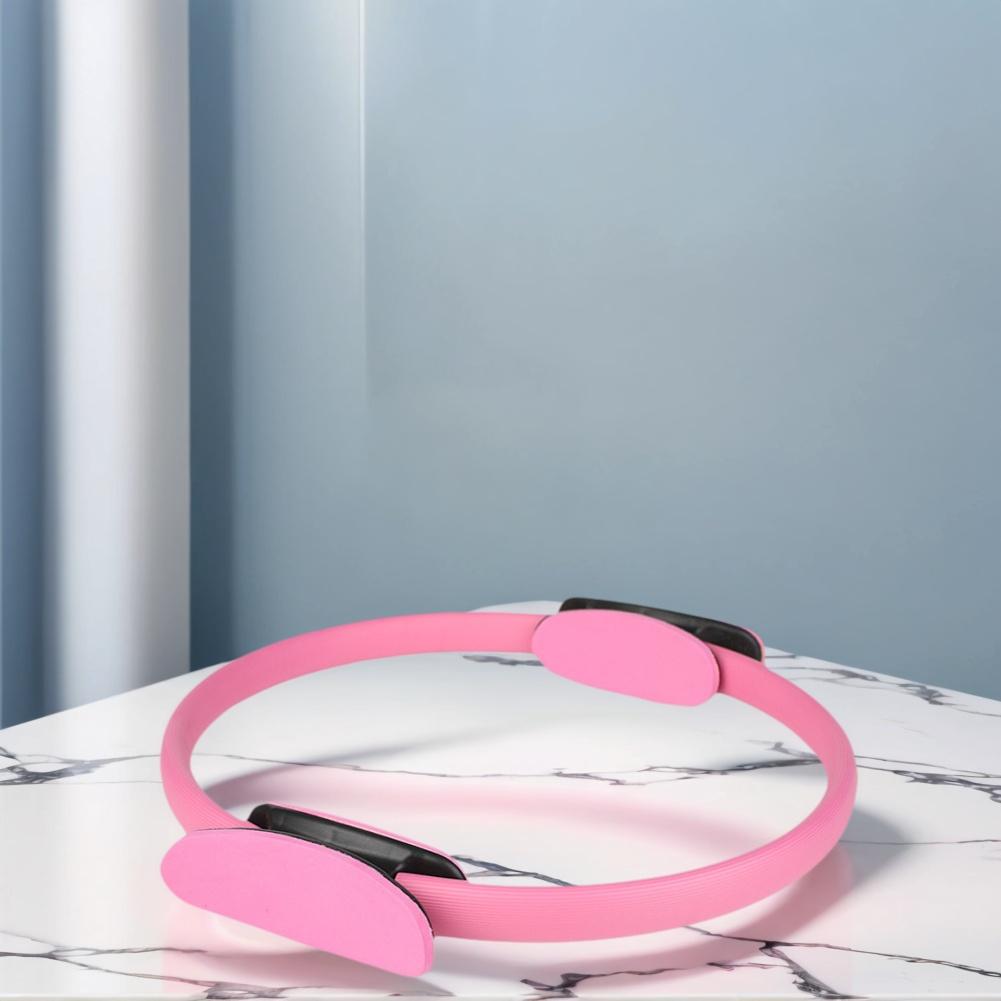 Pilates Ring Fitness Ring with Non Slip Handles Flexible Resistance Exercise Equipment Portable for Thighs Abs and Legs