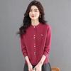 Pierre Cardin Women's Crew Neck Knitted Cardigan with Decorative Buttons