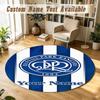 Round Rug Custom NameQueens Park Rangers FC Pattern Non Slip Carpet Home Floor Decor
