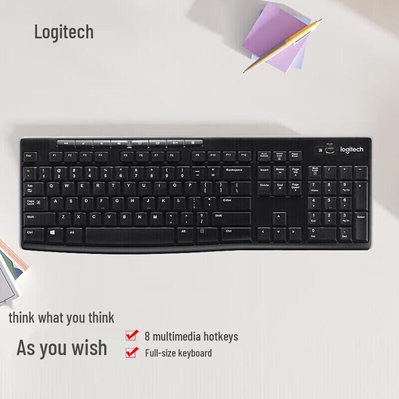 Беспроводная полноразмерная клавиатура Logitech K270