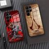 Чехол для телефона Assassins Creed для Samsung A25 A13 A33 5G A54 A36 A35 A56 A52 A14 Ударопрочная стеклянная крышка