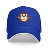 Monkey Face Logo Baseball Cap Black Adjustable Hat With Cartoon Animal Design For Unisex And Women Fashion Streetwear Accessory