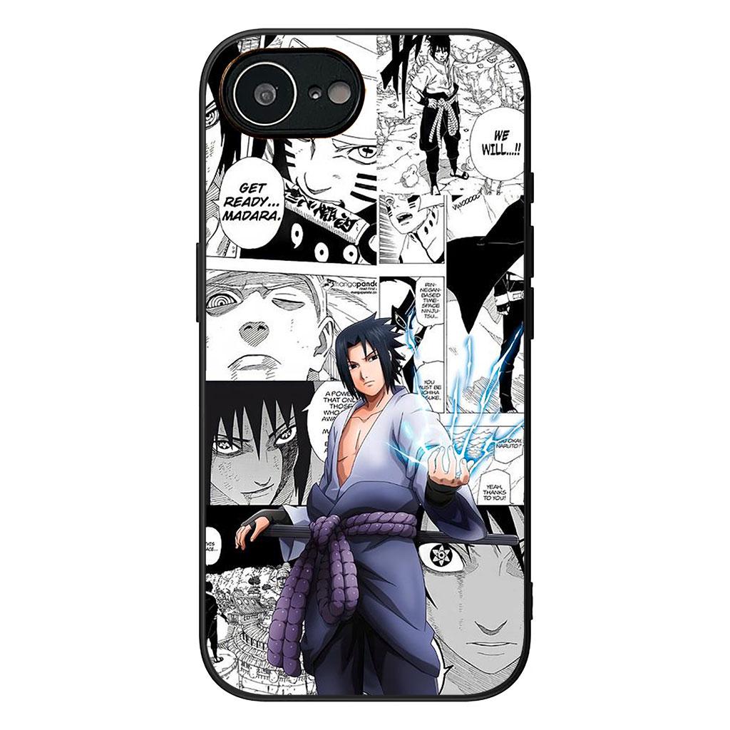 Cover for Apple iPhone 16 15 14 Plus 13 12 Mini 17 Pro Max + ProMax 16E Air 16+ 15+ Phone Case Comics Narutos Sasuke Uchiha