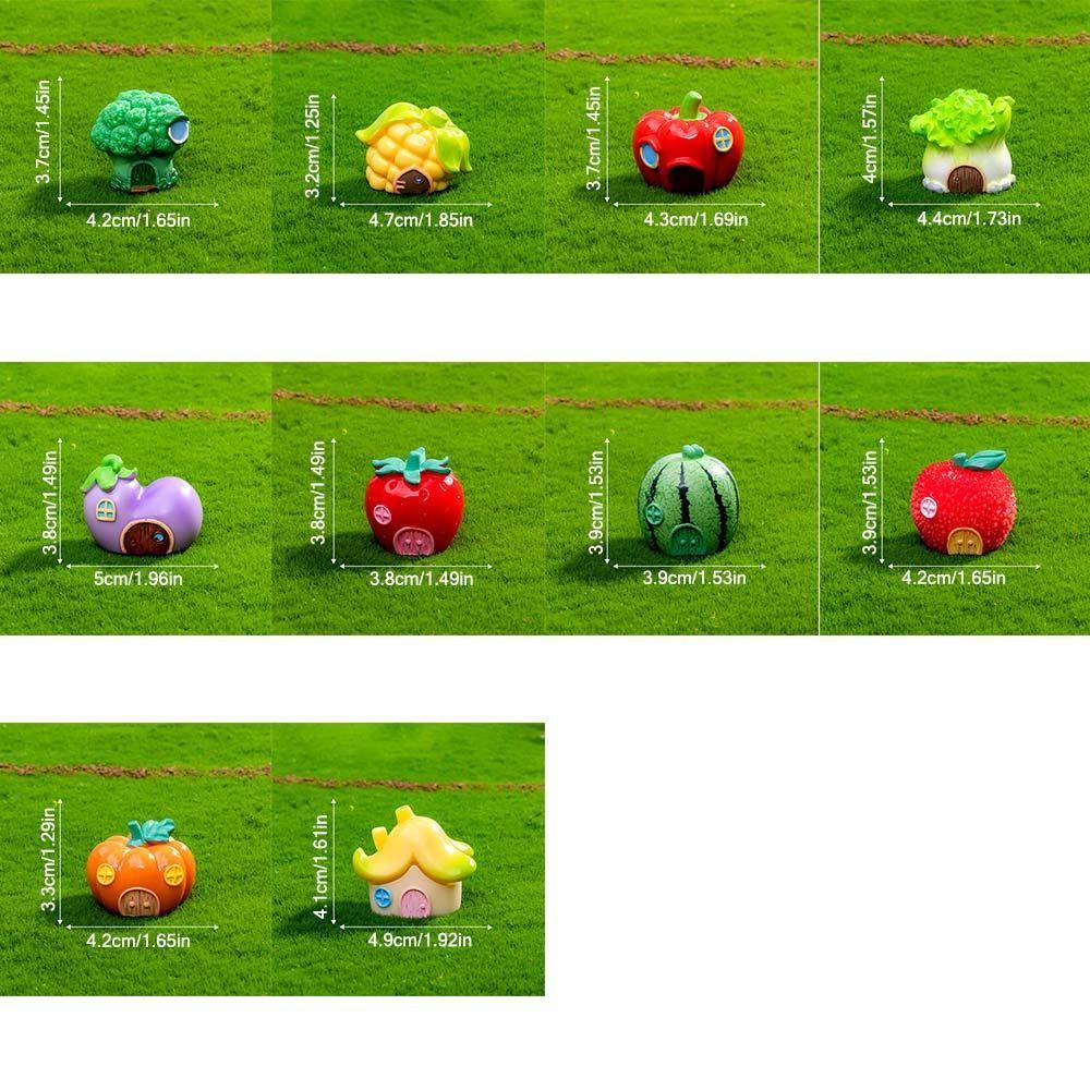 Micro Landscape Cartoon Vegetable House Multicolor Desktop Knick-knack Creative Fairy Tale House