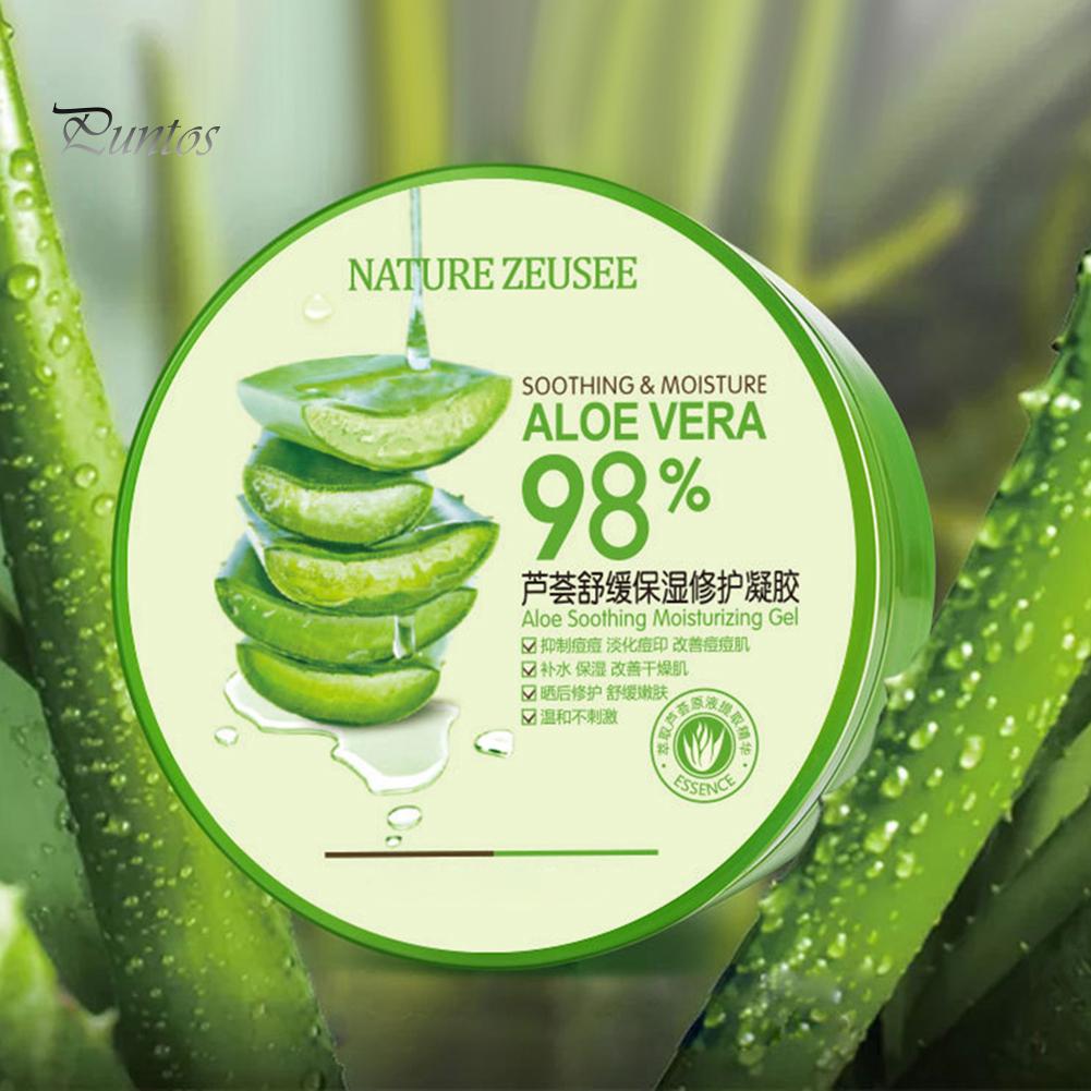 Puntos Moisturizing 300 мл гель алоэ вера увлажняющий крем для лица лосьон от прыщей уход за кожей