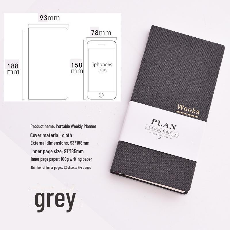 Portable Weekly Planner: Self-Fill Notepad for Efficient Scheduling