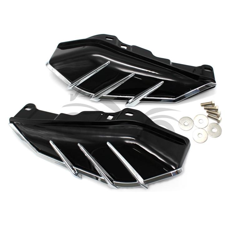 Декоративные панели на крышку двигателя Harley Road King Glide 97-17, Левый и Правый Тепловые Экраны.