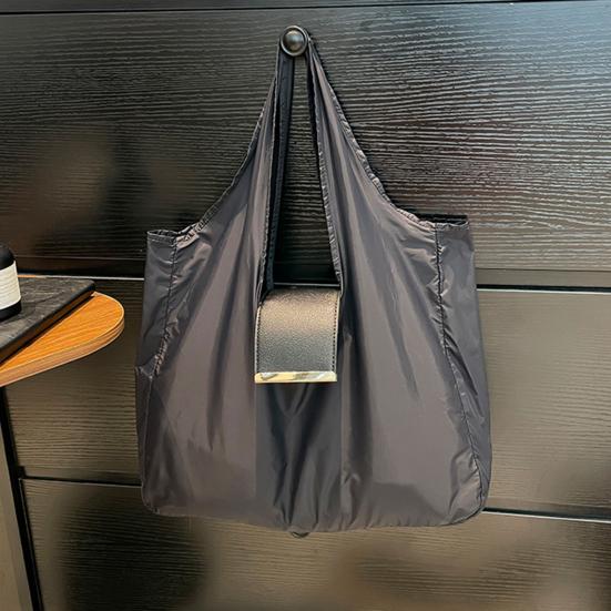 Складная расширяемая мини-сумка-тоут с брелоком, портативная нейлоновая сумка для покупок, многоразовая дорожная сумка для повседневных покупок