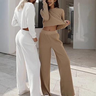 Женский осенне-зимний новый повседневный комплект из двух предметов