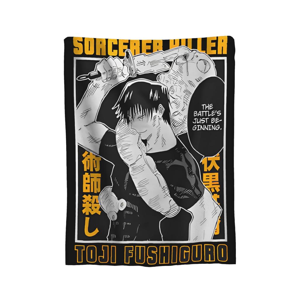 Jujutsu Kaisen Blankets Fleece Summer Air Conditioning Multi-function Lightweight Thin Throw Blanket Bedding Throws
