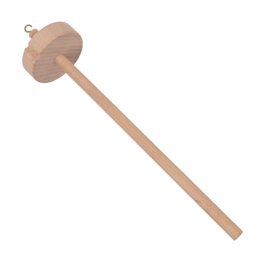 Wooden Drop Spindle Top Whorl Spinning Wheel Yarn Spindle Yarn Making Hand Carved Wooden Spindles Tool for Beginners