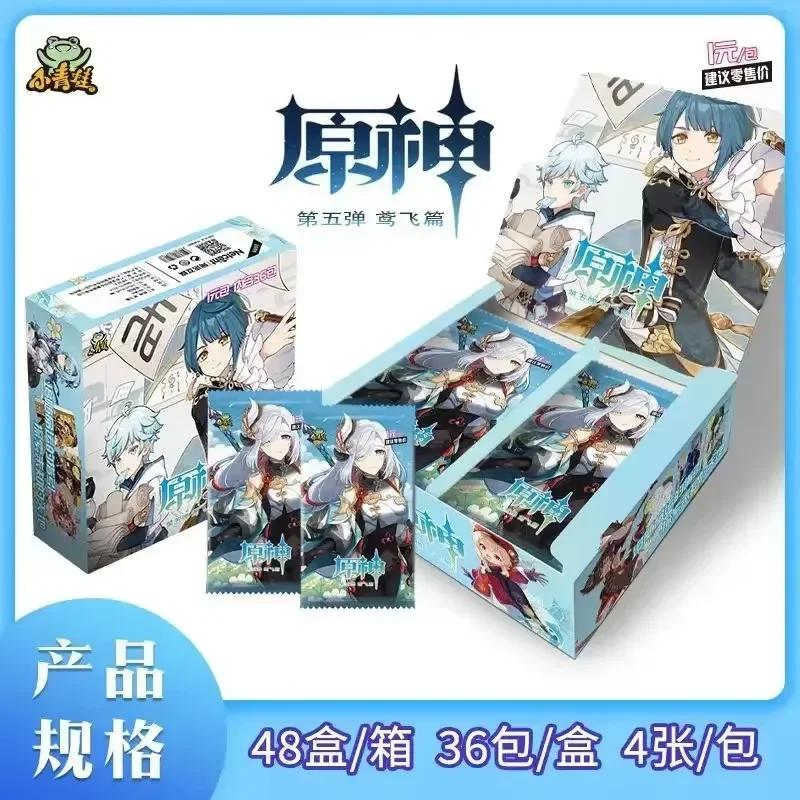 Игра Genshin Impact Карточка Аниме Коллекционная карточная игра Набор Коллекционный набор Коробка с бустерами Редкая SSR Аниме Коллекционная карточка Семейная Настольная игра Карточка Игрушки Подарки
