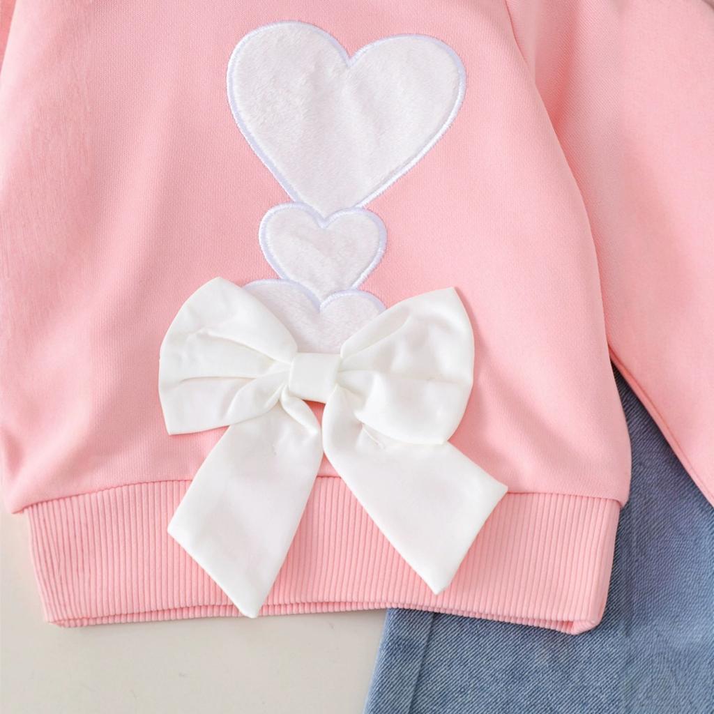 Детский повседневный комплект с длинным рукавом, удобные наряды для повседневной носки