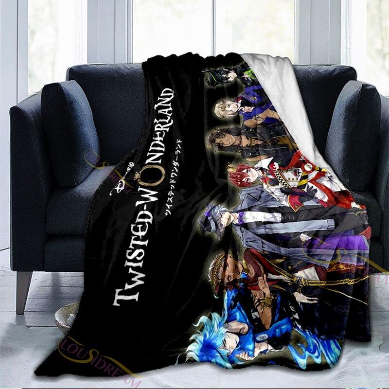 Одеяло из мультфильма «Страна чудес» NRC, школьная серия приключенческих игр, фланелевое одеяло для дивана, дивана, уютное плюшевое одеяло для детей