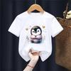 Kawaii Penguin Animal Printed Tshirt For Unisex And Unisex Summer Fashion Short Sleeve Casual Graphic Tops Cute Tee