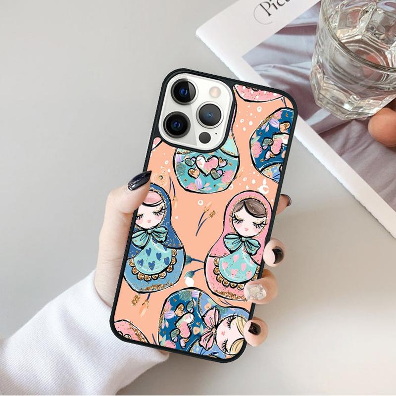 Russian Dolls Matryoshka Phone Case For iPhone 17 Air 16 15 14 Max Plus 11 12 13 Pro Max Phone Cover coque