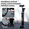 ROCKBROS Bicycle Pump 120 PSI Riding Portable Mini Bike Pump FV/AV Handheld/Vertical Inflation Modes Inflator Cycling Accesories