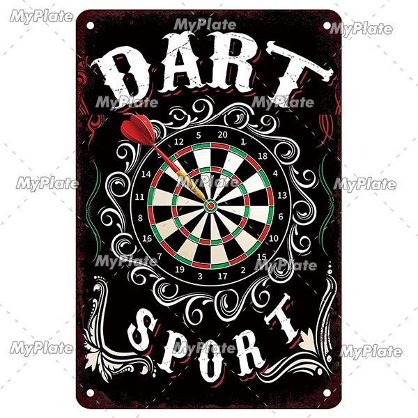 MyPlate Darts 180 Metal Sign Beer Bar Vintage Plaque Shop Tin Sign Plate Wall Decor For Bar Club Art Painting Poster Gift