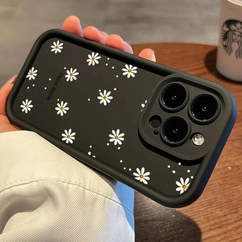 Чехол Luxury Daisy Smile Print для Huawei Honor 90 5G Y9S X9 Y9 Prime 2019 Nova 5T 9 10 SE P20 Mate 30 20 P30 Pro Цветочный чехол