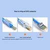 SAMZHE CAT8 RJ45 50U Gold-Plated Network Connector