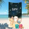 Customizable personalized beach towels Chiikawa themed designs.Suitable for the beach, yoga, sports;ideal as beach accessories