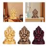 16cm Resin Elephant Ganesha Buddha Statue Handmade Desk Ornament Hindu God Craft for Garden Yard Stylish Fine Workmanship