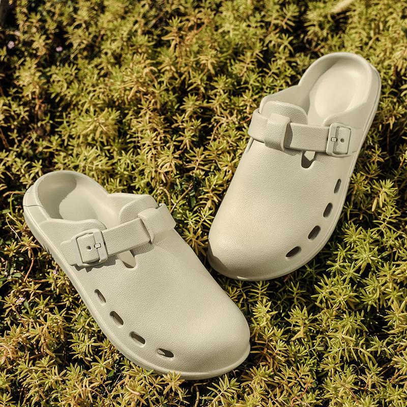 Мода Мода Сабо Тапочки Женские Мужские Уличные Противоскользящие Тапочки Обувь Ева Мягкая Подошва Шлепанцы Новые Водонепроницаемые Медицинские Тапочки