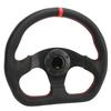 Автомобильный руль типа D с черной рамкой, кожаный спортивный гоночный универсальный руль для дрифта
