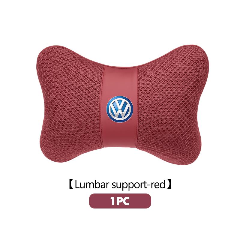TMBCU1 Car Four Season Universal Headrest Lumbar Support Ice Silk Pillow For Volkswagen VW Passat Golf 4 5 6 Tiguan Polo Scirocco Jetta