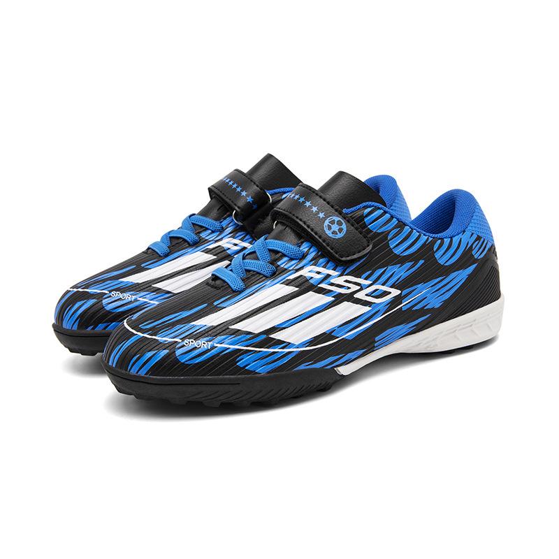 Children'S Football Shoes Men'S Ag Spikes Seamless Fly-Woven Outdoor Football Shoes Youth Artificial Grass Professional Football Shoes