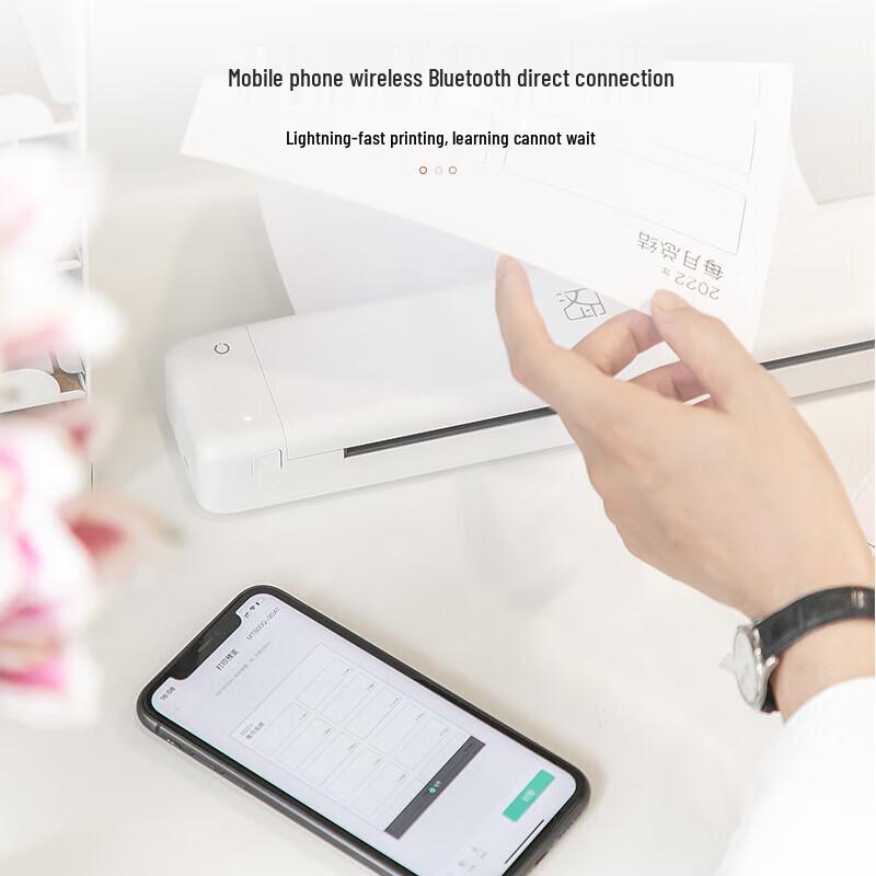 Hanyin A4 Портативный беспроводной Bluetooth термопринтер MT800Q с китайской вилкой (адаптер в комплекте)