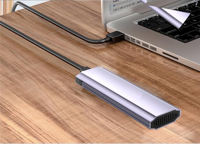 Кронштейн для HDD 2,5" на 3,5" и корпус для оптического привода Type-C (прозрачный) с кабелями передачи данных и питания, винты в комплекте