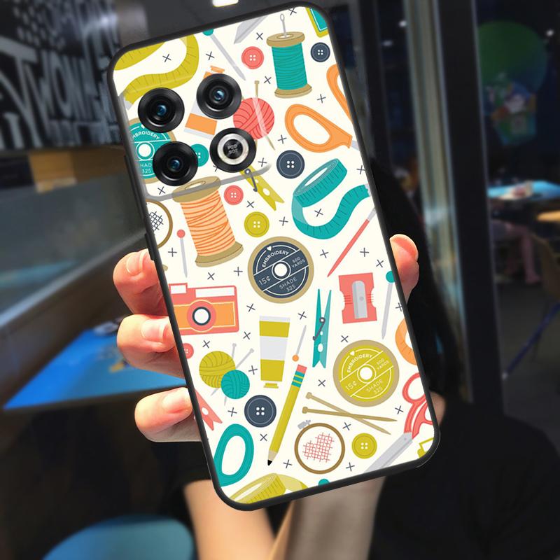 Чехол-ножницы для шитья Funda для OnePlus 13R 13 12 R 11 9 10 Pro 8T 9RT 10T OnePlus Nord CE 4 2 3 Lite N20 N30