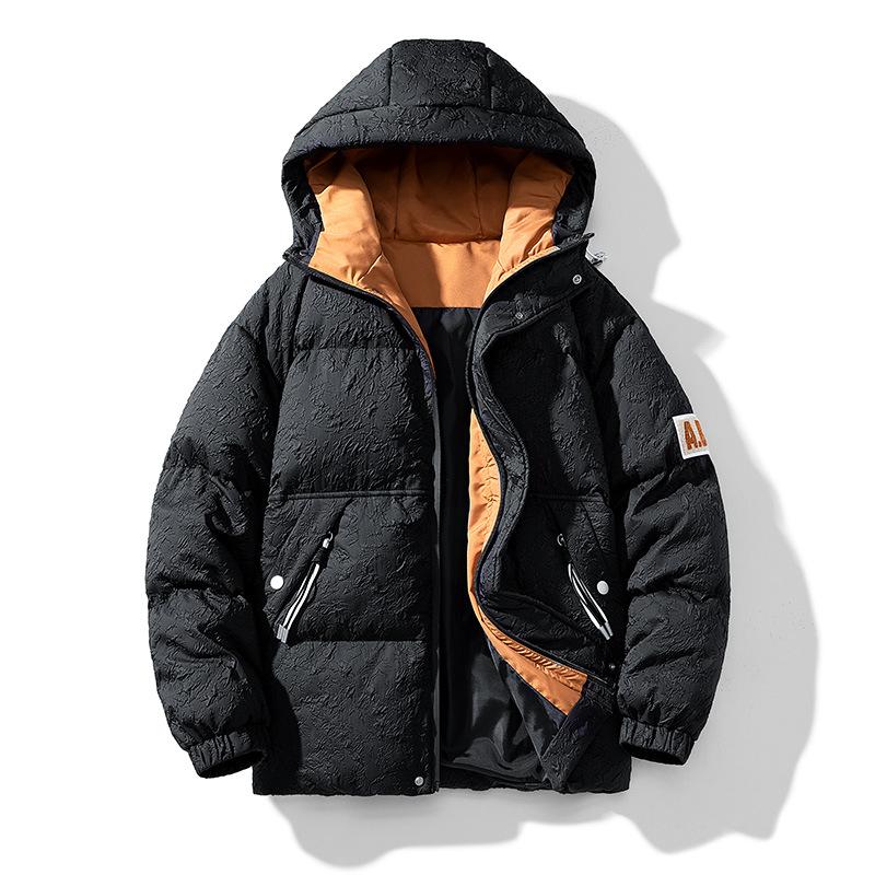 Men's Winter New Korean Version of Cotton-padded Coat Trend Thick Hooded Coat