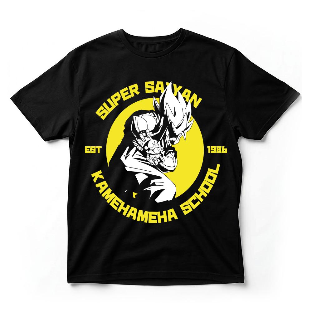 Dragon Ball Z Super Saiyan Kamehameha School EST 1986 TShirt Anime Graphic Tee