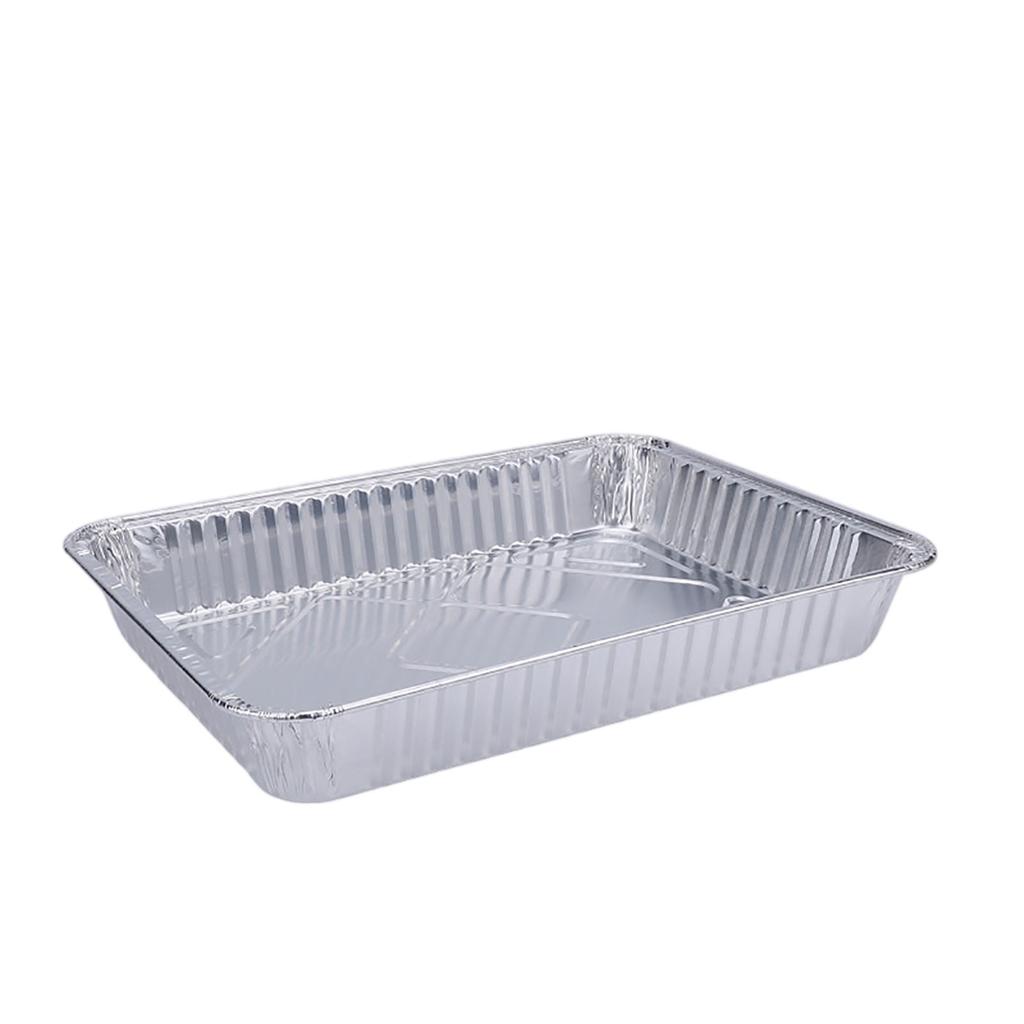 50pc Rectangular Tin Foil Bowl And Plate Tin Foil Aluminum Foil Insulation Lunch Box